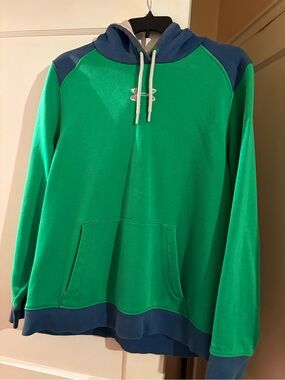 Under Armour Green & Blue Pullover Hoodie